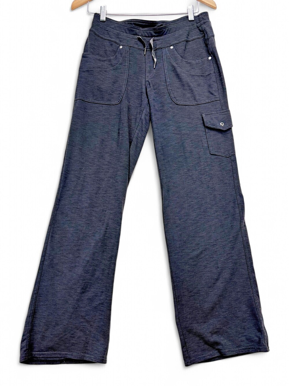 KUHL Womens 6 Short Cargo Joggers Drawstring Waist Black Gray Pants